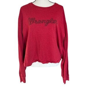 WOMEN'S WRANGLER CROPPED SWEATSHIRT SZ XL